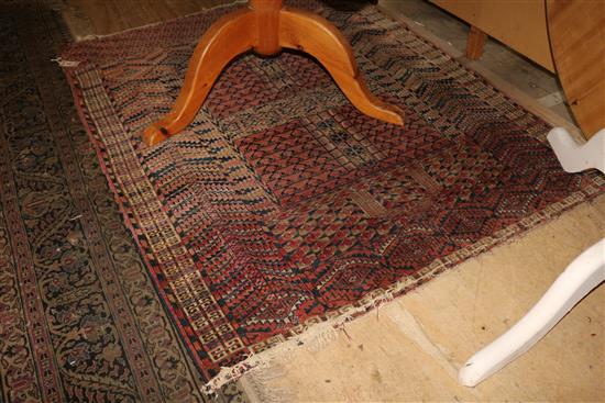 A Tekke red ground rug